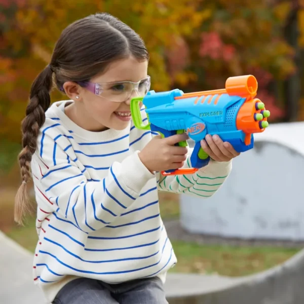 NERF LANZADOR ELITE JUNIOR EXPLORER CON 8 DARDOS