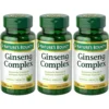 COMPLEJO DE GINSENG NATURE'S BOUNTY 75 CÁPSULAS | PACK 3