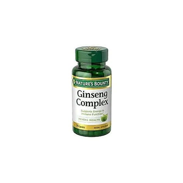 COMPLEJO DE GINSENG NATURE'S BOUNTY 75 CÁPSULAS | PACK 3