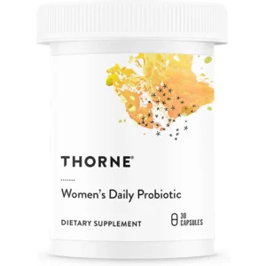PROBIÓTICO WOMEN'S DAILY PROBIOTIC THORNE 10 MIL MILLONES UFC 8 CEPAS 30 CÁPSULAS