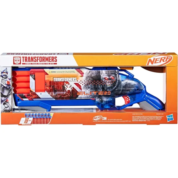 NERF LANZADOR TRANSFORMERS OPTIMUS PRIMAL CON 16 DARDOS