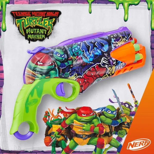 NERF LANZADOR TEENAGE MUTANT NINJA TURTLES CON 10 DARDOS