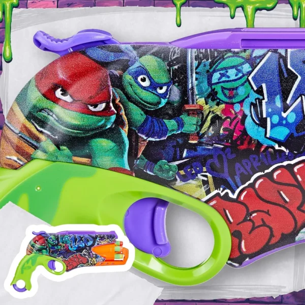 NERF LANZADOR TEENAGE MUTANT NINJA TURTLES CON 10 DARDOS