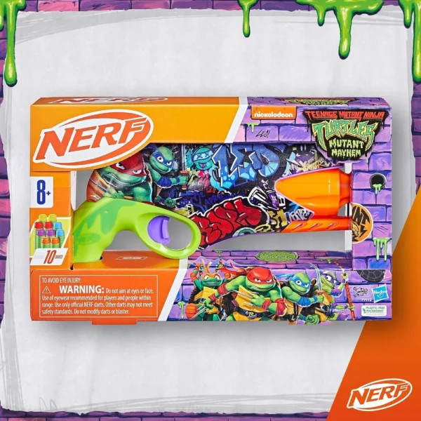 NERF LANZADOR TEENAGE MUTANT NINJA TURTLES CON 10 DARDOS