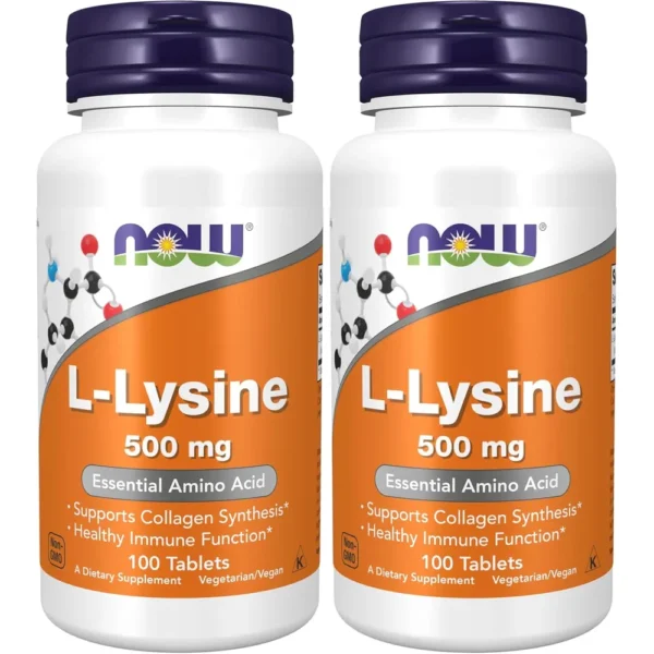L-LISINA NOW FOODS 500 MG 100 CÁPSULAS | PACK 2