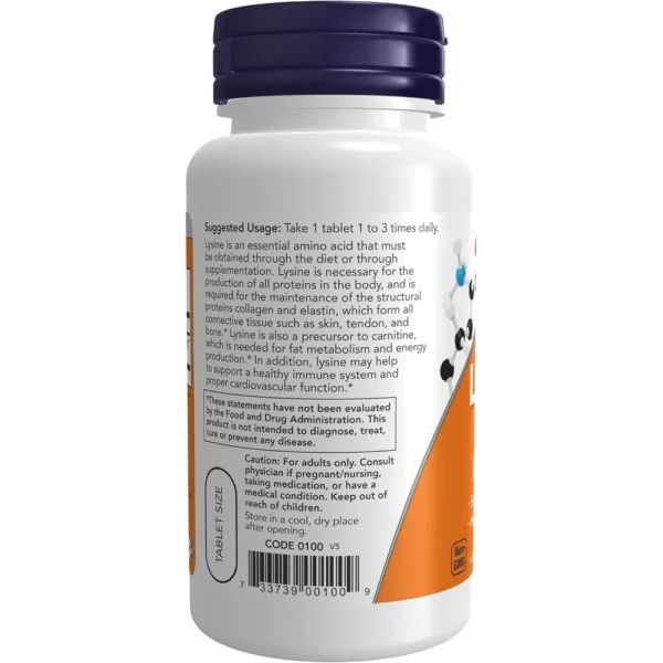 L-LISINA NOW FOODS 500 MG 100 CÁPSULAS | PACK 2