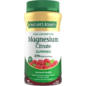 CITRATO DE MAGNESIO NATURE'S BOUNTY 270 MG FRAMBUESA 90 GOMITAS