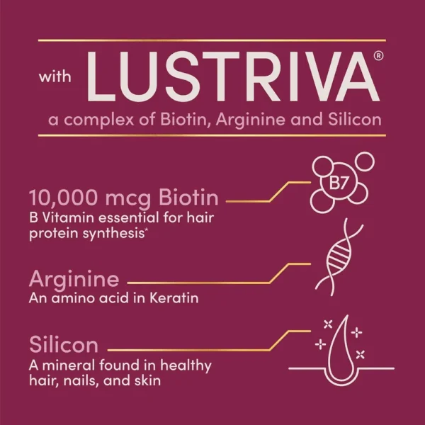 HAIR GROWTH NATURE'S BOUNTY + BIOTINA 10000 MCG 30 CÁPSULAS