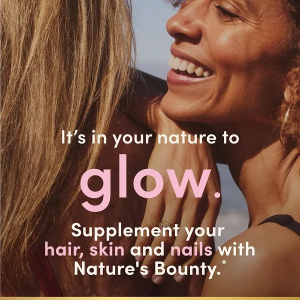 CABELLO PIEL Y UÑAS NATURE'S BOUNTY + BIOTINA 2500 MCG + COLÁGENO 100 MG 140 GOMITAS