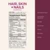 CABELLO PIEL Y UÑAS NATURE'S BOUNTY + BIOTINA 2500 MCG + COLÁGENO 100 MG 140 GOMITAS