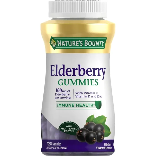 SAÚCO NATURE'S BOUNTY 100 MG 120 GOMITAS