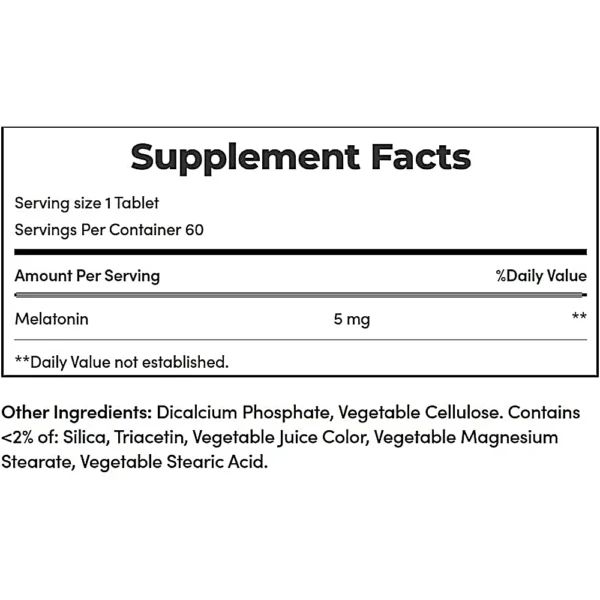 MELATONINA DUAL SPECTRUM NATURE'S BOUNTY 5 MG 60 TABLETAS | PACK 2