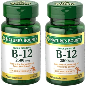 b0c4fymrm6_1.webp VITAMINA B12 QUICK DISSOLVE NATURE'S BOUNTY 2500 MCG 75 TABLETAS | PACK 2