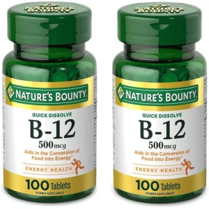 b0c4fz6z8t_1.webp VITAMINA B12 NATURE'S BOUNTY 500 MCG 100 TABLETAS | PACK 2
