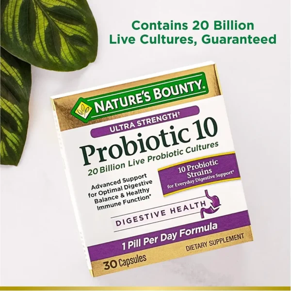 PROBIÓTICO 10 ULTRA STRENGTH NATURE'S BOUNTY 30 CÁPSULAS | PACK 2