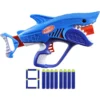 NERF LANZADOR JUNIOR WILD SHARKFIRE CON 8 DARDOS