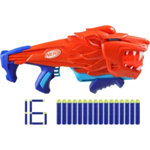 NERF LANZADOR WILD LIONFURY CON 16 DARDOS