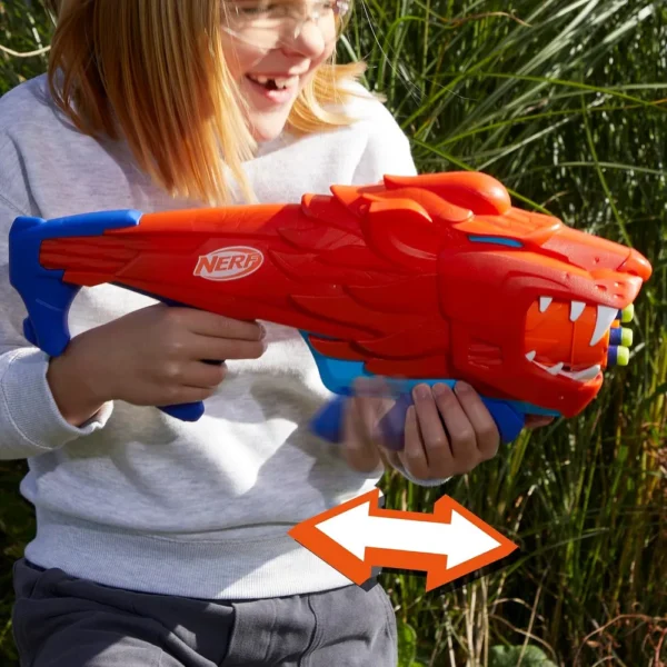 NERF LANZADOR WILD LIONFURY CON 16 DARDOS