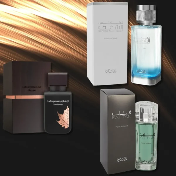 b0cgmq5ngf_1_webp.webp SET PERFUME NAFAEIS AL SHAGHAF RASASI EDP HOMBRE 3 PIEZAS 3.4 OZ / 100 ML + 2.5 OZ / 75 ML + 1.7 OZ / 50 ML