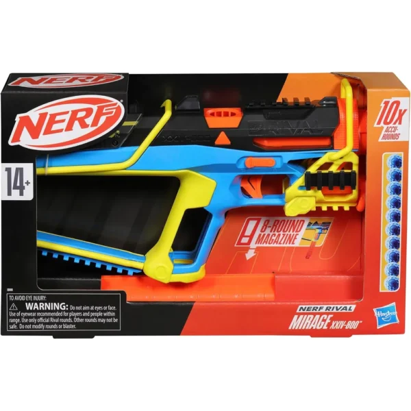 NERF LANZADOR RIVAL MIRAGE XXIV-800 CON 10 RONDAS