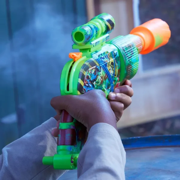 NERF LANZADOR ZOMBIE DRILLER CON 16 DARDOS