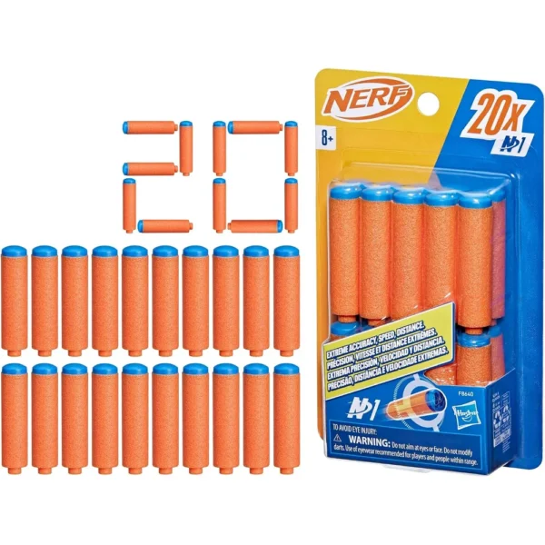 NERF DARDOS N SERIES N1 PAQUETE DE 20 PIEZAS