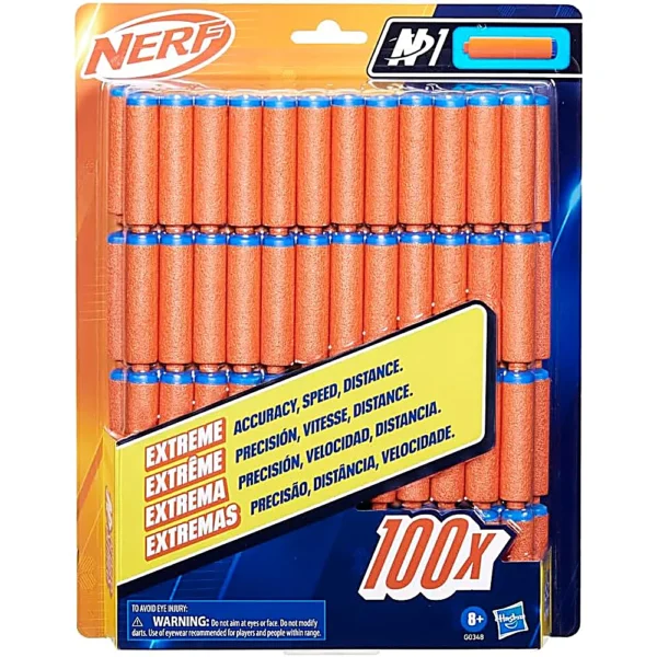 NERF DARDOS N SERIES N1 PAQUETE DE 100 PIEZAS