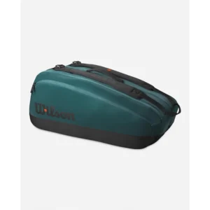 b0cqddk35h_1.webp BOLSO WILSON BLADE V9 SUPER TOUR VERDE NEGRO CAPACIDAD 9 RAQUETAS