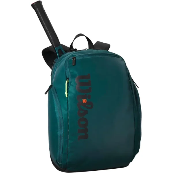 BOLSO WILSON BLADE V9 SUPER TOUR VERDE NEGRO CAPACIDAD 2 RAQUETAS