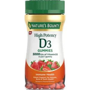 VITAMINA D3 NATURE'S BOUNTY 5000 UI FRESA 60 GOMITAS