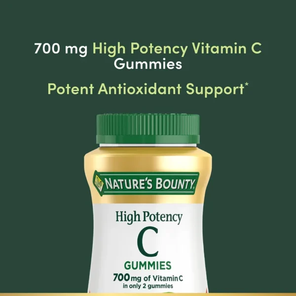 VITAMINA C NATURE'S BOUNTY 700 MG NARANJA 60 GOMITAS