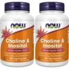 COLINA + INOSITOL NOW FOODS 500 MG 100 CÁPSULAS | PACK 2