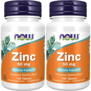 GLUCONATO DE ZINC NOW FOODS 50 MG 100 TABLETAS | PACK 2