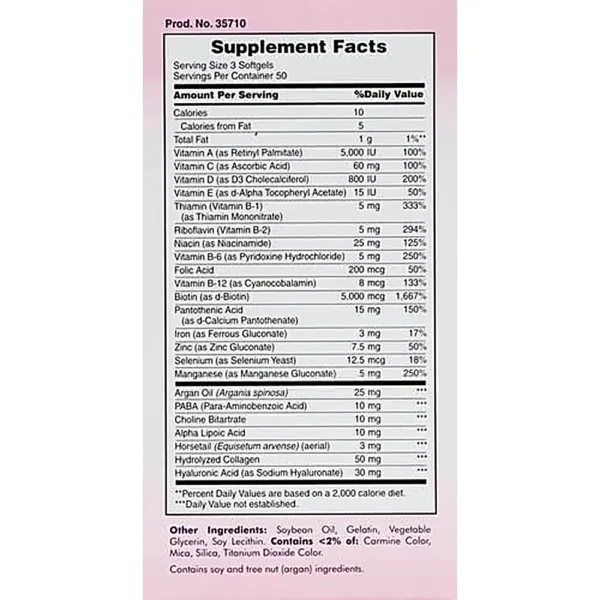 CABELLO PIEL Y UÑAS ADVANCED NATURE'S BOUNTY 150 CÁPSULAS BLANDAS | PACK 2