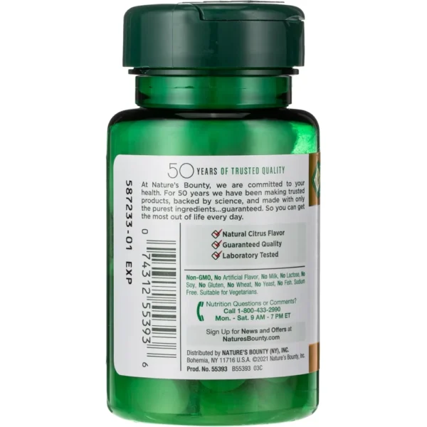 VITAMINA C + ZINC NATURE'S BOUNTY 60 TABLETAS | PACK 2