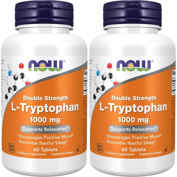 b0d1818cpb_1.webp L-TRIPTÓFANO NOW FOODS 1000 MG 60 TABLETAS | PACK 2