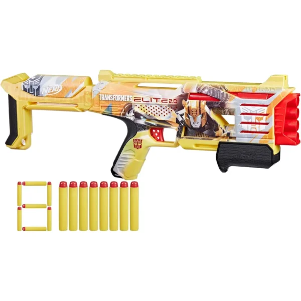 b0d1gppfwm_1.webp NERF LANZADOR TRANSFORMERS BUMBLEBEE CON 8 DARDOS