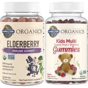 ELDERBERRY + MULTIVITAMÍNICO KIDS GARDEN OF LIFE ORGANICS 120 GOMITAS C/U | SET 2