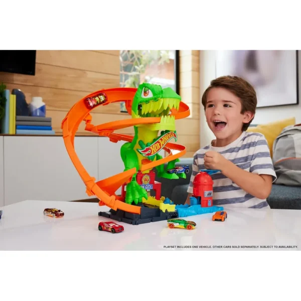 b0d7pvkgg7_2.webp HOT WHEELS CITY T-REX BLAZE BATTLE SET DE JUEGO