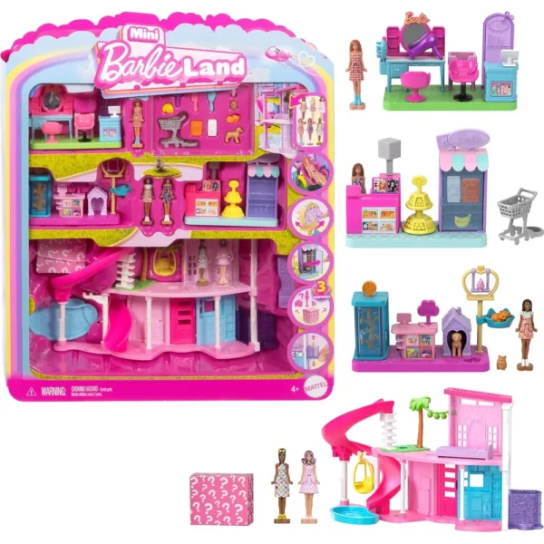 BARBIE MINI BARBIELAND DREAMHOUSE 3 SETS DE JUEGO