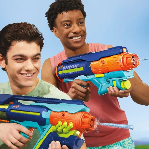 NERF LANZADOR SUPER SOAKER POWER DRENCH CON ESTACIÓN DE LLENADO
