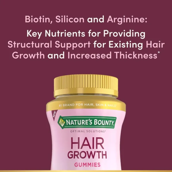 HAIR GROWTH NATURE'S BOUNTY ADVANCED HAIR COMPLEX 60 GOMITAS