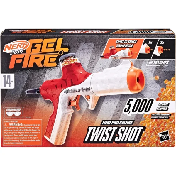NERF LANZADOR PRO GELFIRE TWIST SHOT CON 5000 RONDAS
