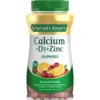 CALCIO + VITAMINA D3 + ZINC NATURE'S BOUNTY 500 MG 70 GOMITAS