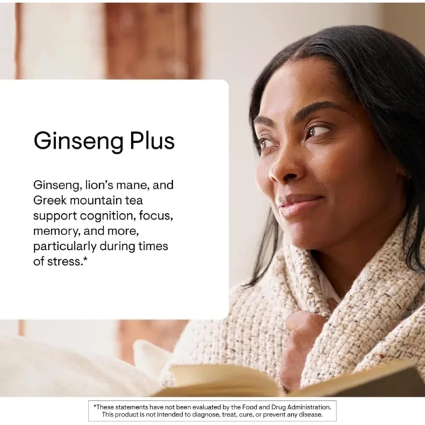GINSENG PLUS THORNE GINSENG ROJO COREANO + MELENA DE LEÓN 60 CÁPSULAS