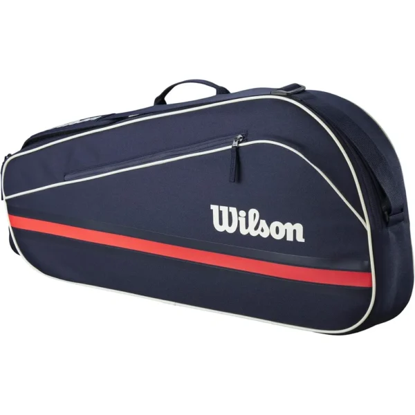 BOLSO WILSON TEAM 2025 AZUL MARINO CAPACIDAD 3 RAQUETAS