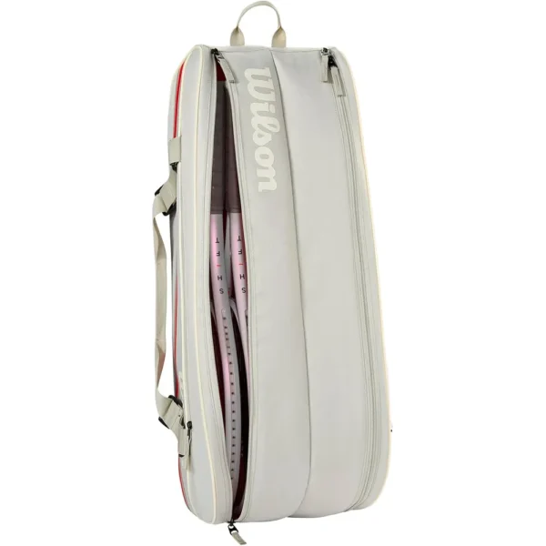 BOLSO WILSON TEAM 2025 AVENA CAPACIDAD 6 RAQUETAS
