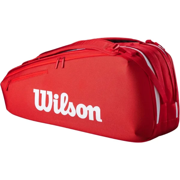 BOLSO WILSON SUPER TOUR 2025 RED CAPACIDAD 6 RAQUETAS