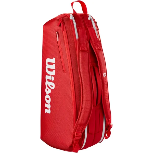 BOLSO WILSON SUPER TOUR 2025 RED CAPACIDAD 6 RAQUETAS