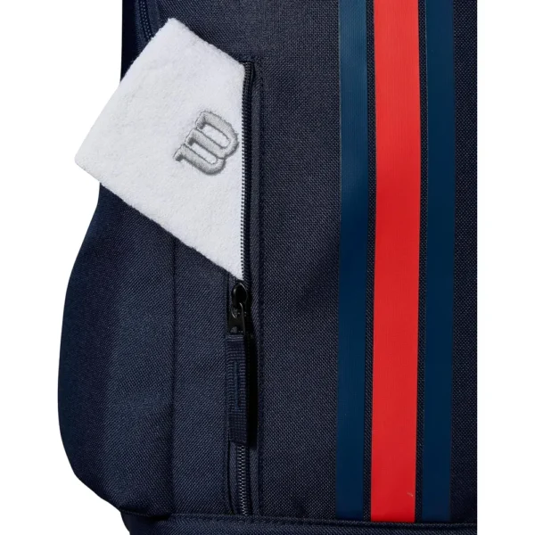 BOLSO WILSON TEAM 2025 AZUL MARINO CAPACIDAD 2 RAQUETAS